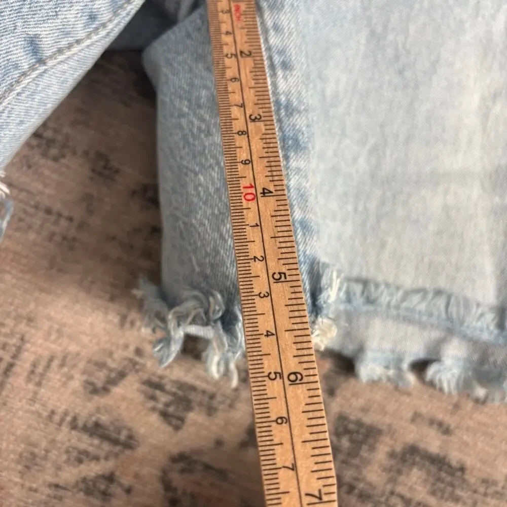 Gap Cheeky Midi‎ Short High Rise Light Wash 90s Y2k Women's 26